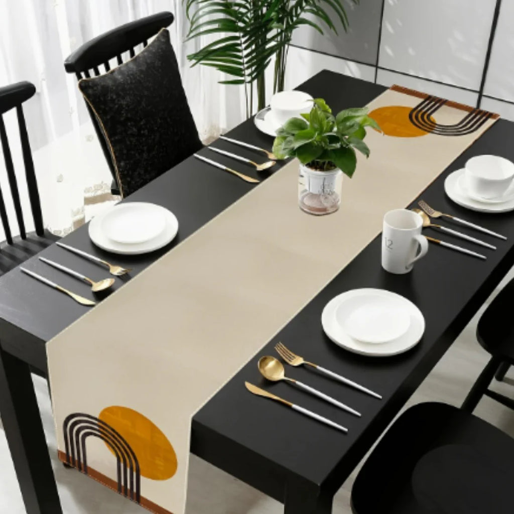 Abstract Art Table Runner Set