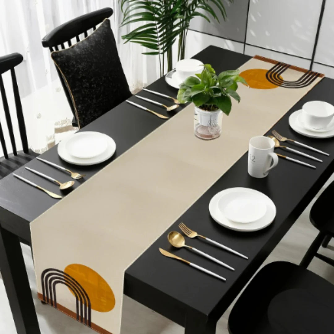 Abstract Art Table Runner Set