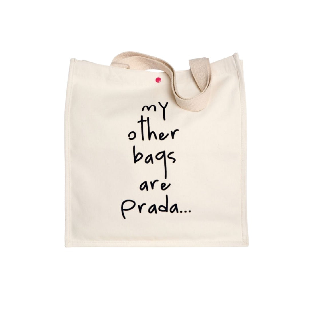Prada Mood Canvas Tote