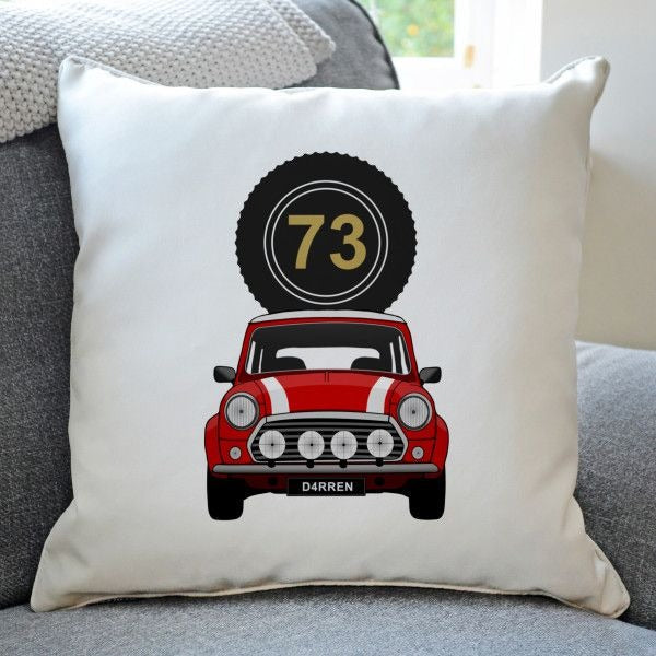 Car Number Plate Cushion Cover Pack of 2