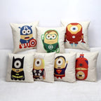 Minions Superheros Cushion Covers Pack Of 7