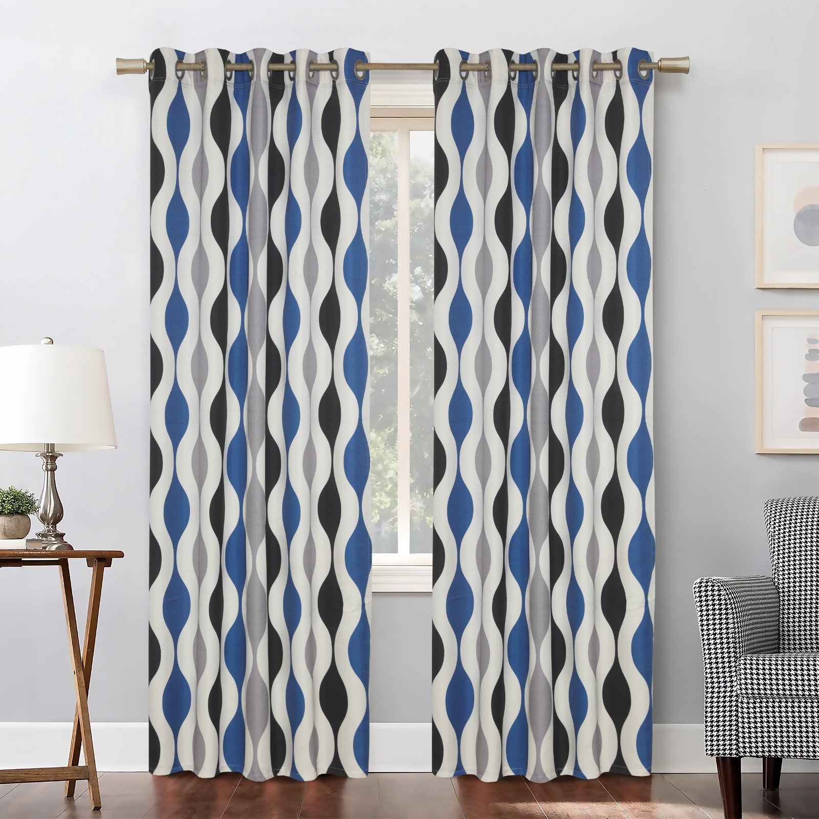 Urban Stream Panels Blue-Black Streamline