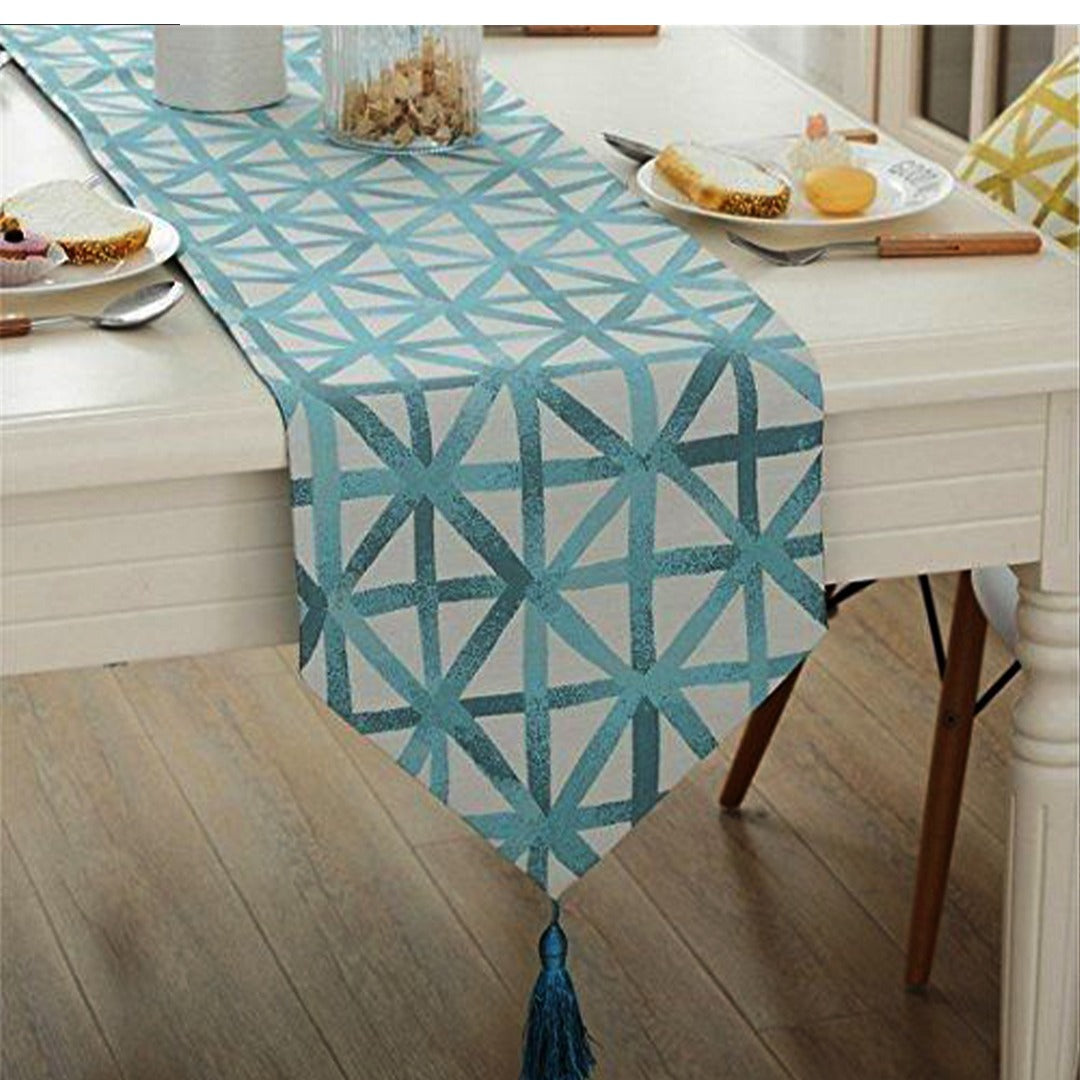 Navy Tribal Table Runner