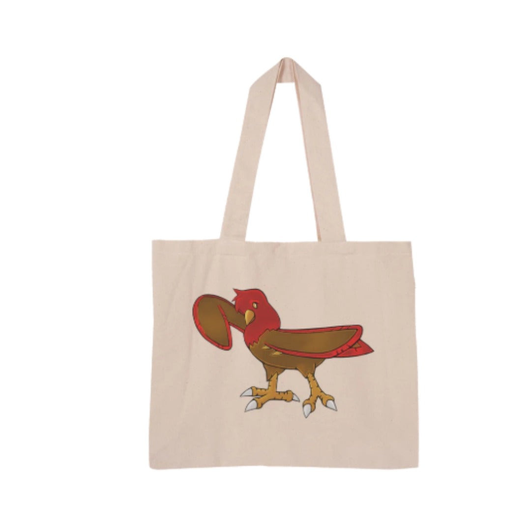 Crimson Talon Canvas Tote